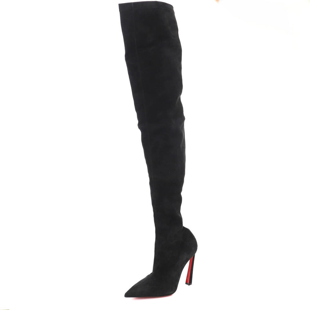 Christian Louboutin 100 Women's Condora Botta Alta Over the Knee Boots